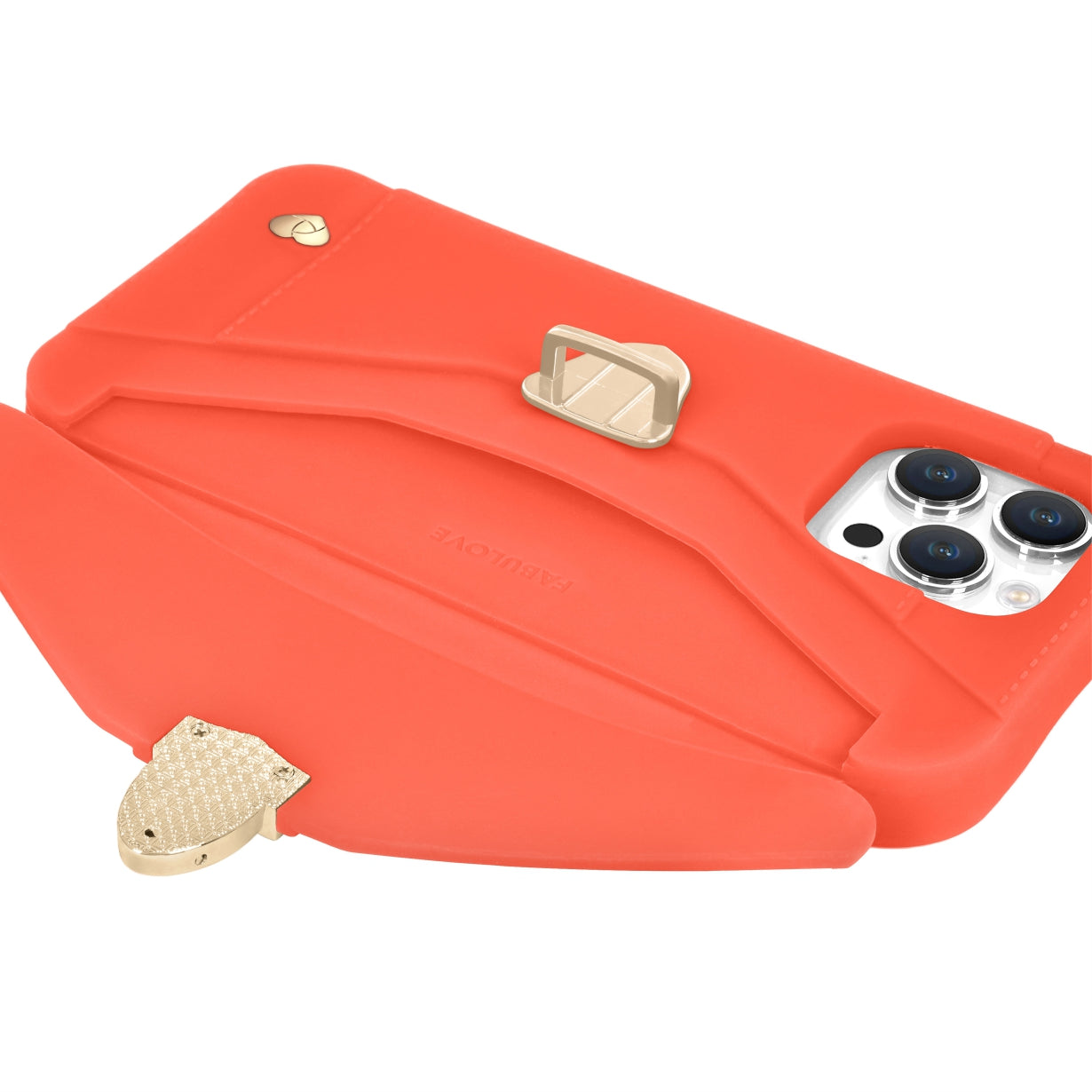 Aura - Hot Orange Pursecase - FABULOVE