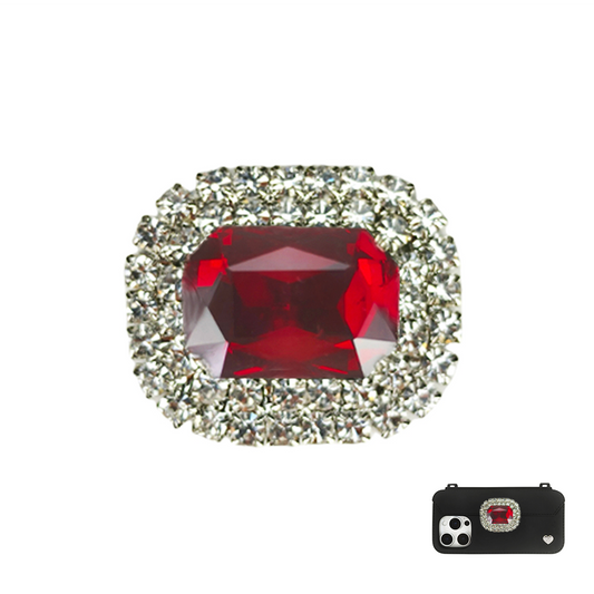 Pursecase Ornament - Square - Red Colour - FABULOVE