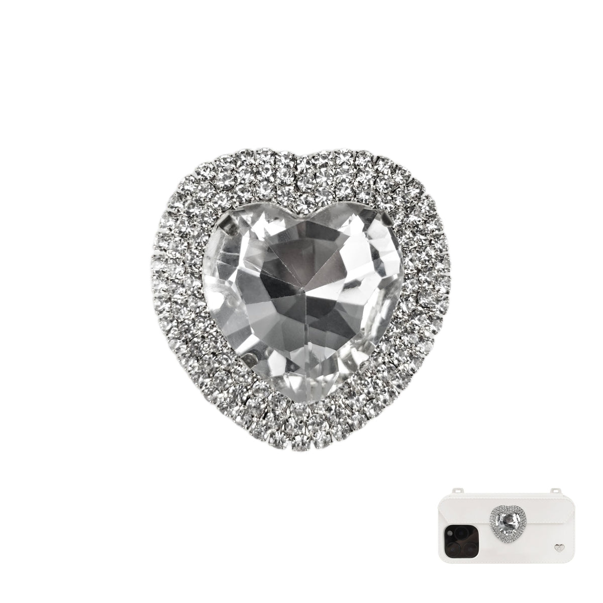 Pursecase Ornament - Heart - Shaped Diamond - FABULOVE