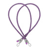 Amethyst Purple metallic BlingBling crossbody strap displayed with Tiny Bulb reflector