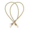 Golden metallic BlingBling crossbody strap showcased with Tiny Bulb