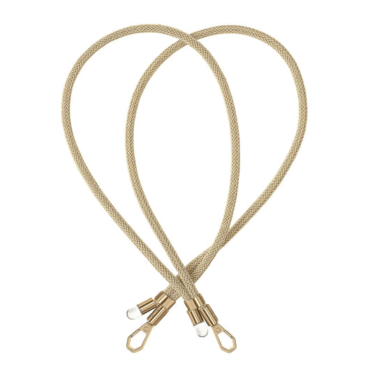 Golden metallic BlingBling crossbody strap showcased with Tiny Bulb