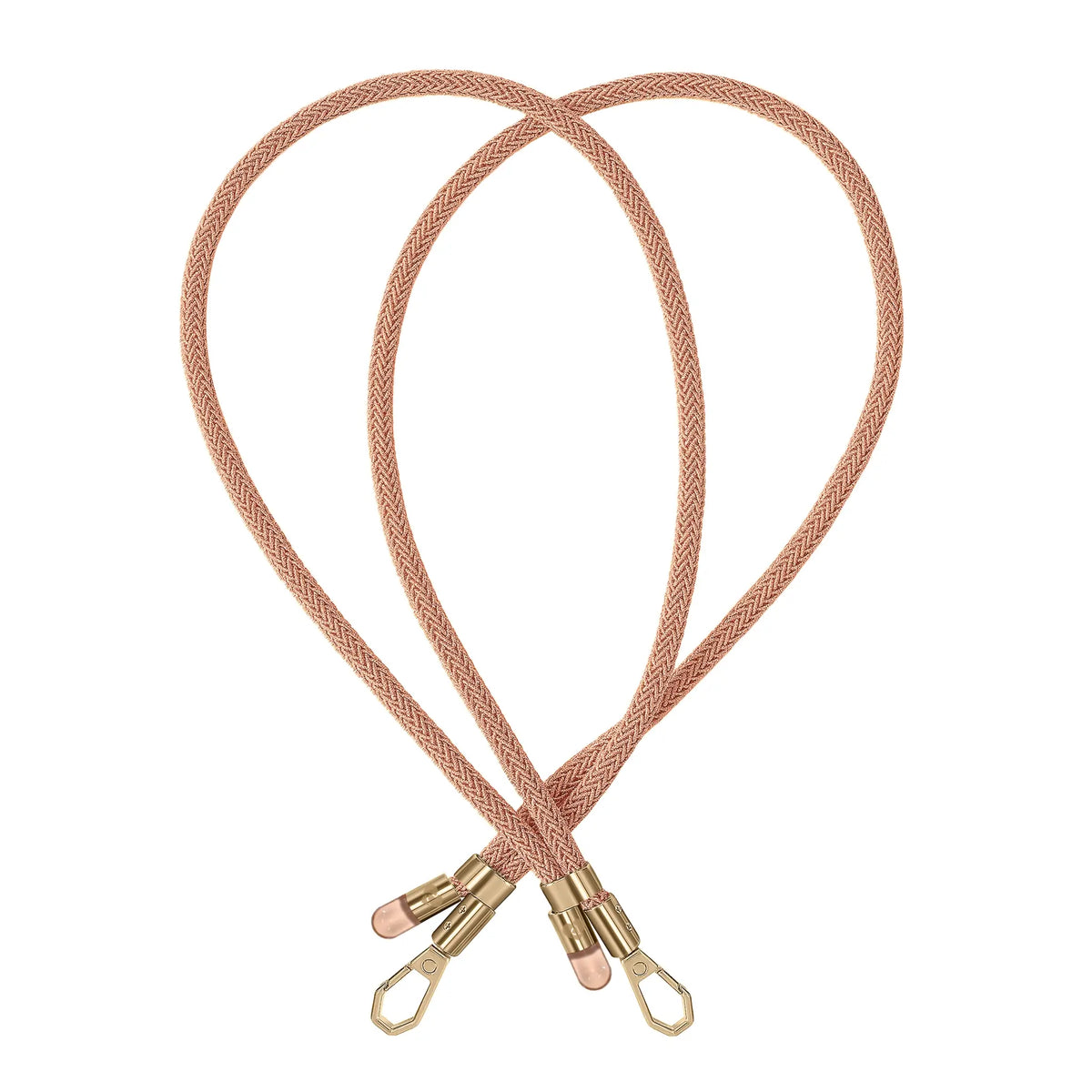 Peach Orange BlingBling crossbody strap highlighted with Tiny Bulb reflectors