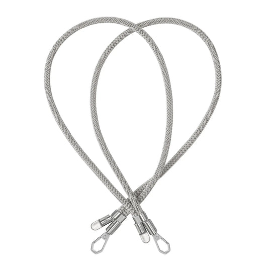 Silver BlingBling crossbody strap displayed with Tiny Bulb ends