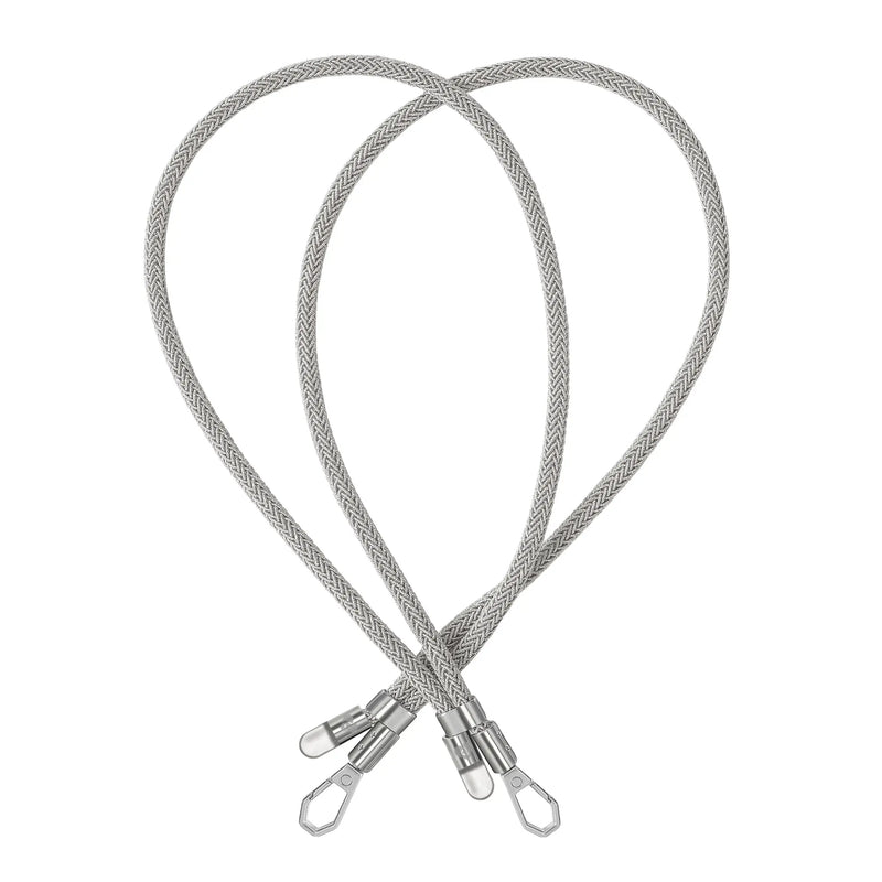 Silver BlingBling crossbody strap displayed with Tiny Bulb ends