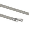 Close-up texture of BlingBling silver Lurex metallic braided with reflective Tiny Bulb