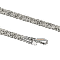 Close-up texture of BlingBling silver Lurex metallic braided with reflective Tiny Bulb