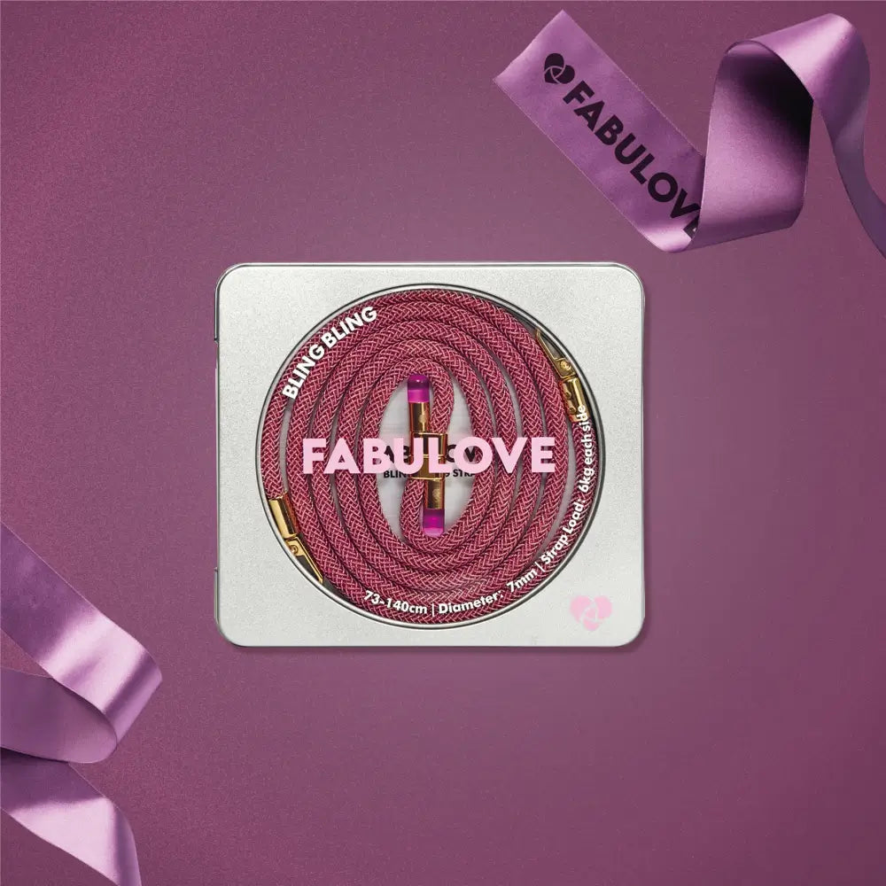 Adjustable Lurex Crossbody Strap With Tiny Bulb - Scarlet