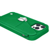 Glossy metal buckle on closed compartment - Secures cards
