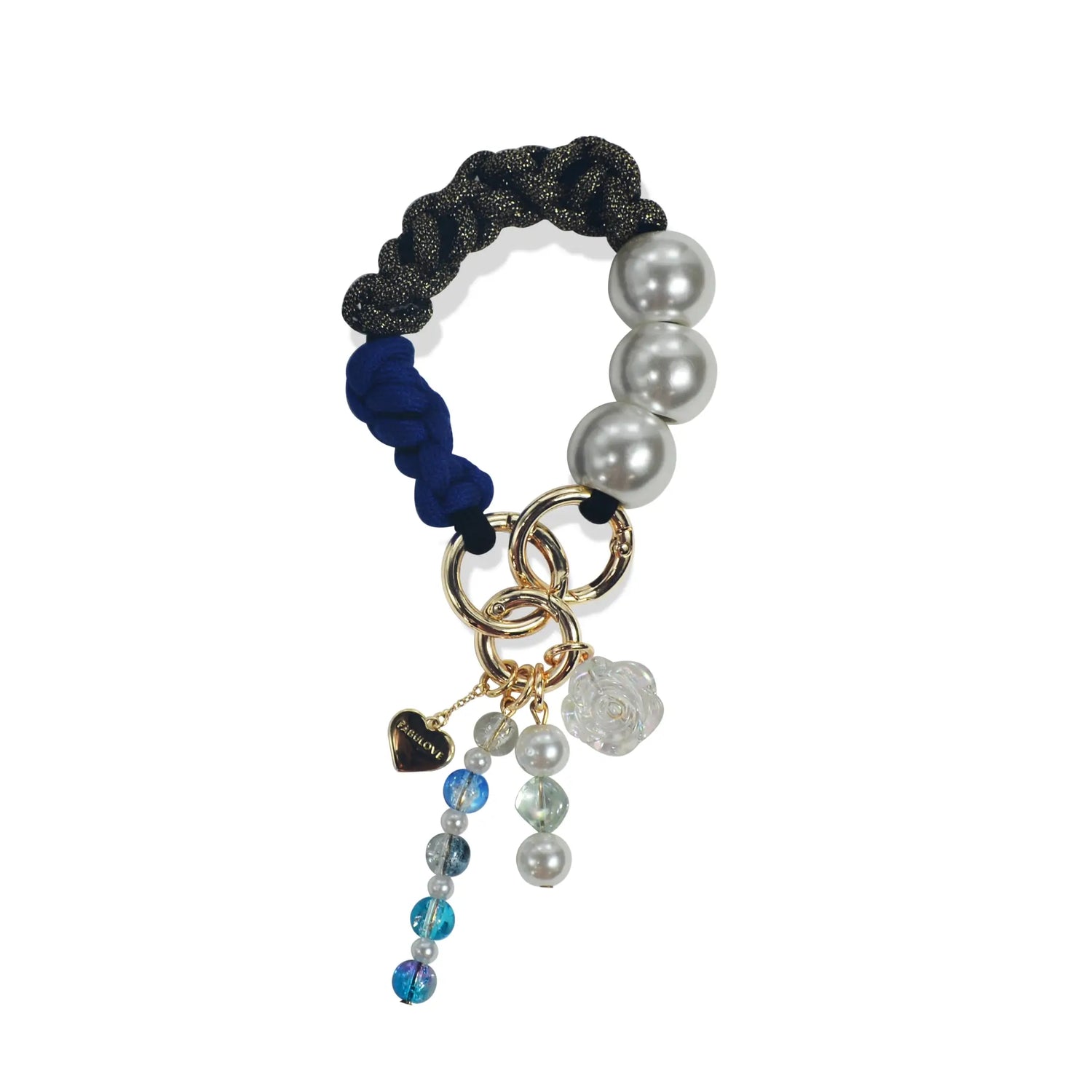 Hades handle in hand-braided TENCEL™ hanging with charm details