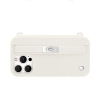 Off-White purse case back style with eco-silicone texture