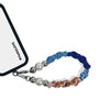 Titan wristlet connected to phone case using strap card for easy access