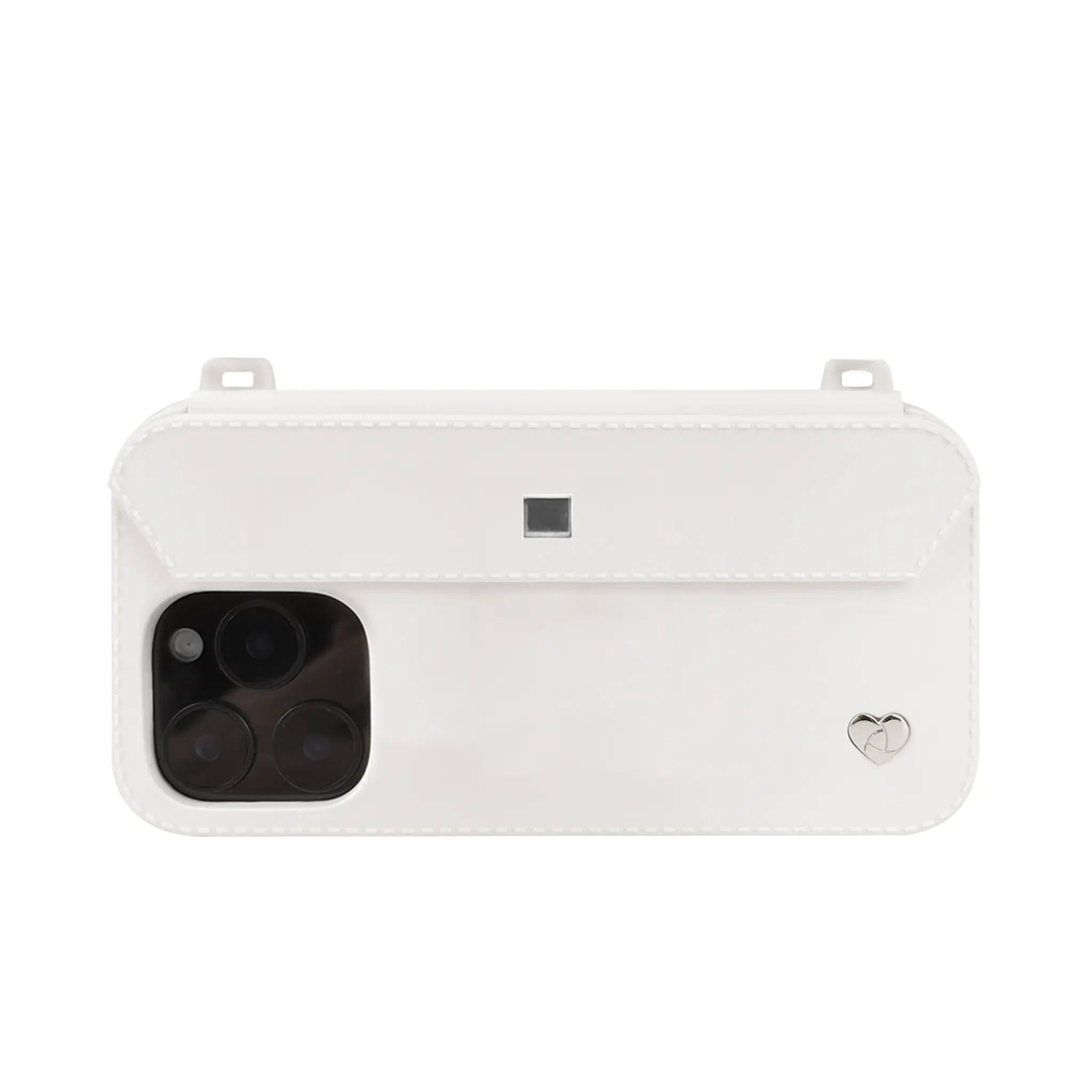 Max style: Contemporary white iPhone 16 Pro Max case with silver accents and triple-lens protection