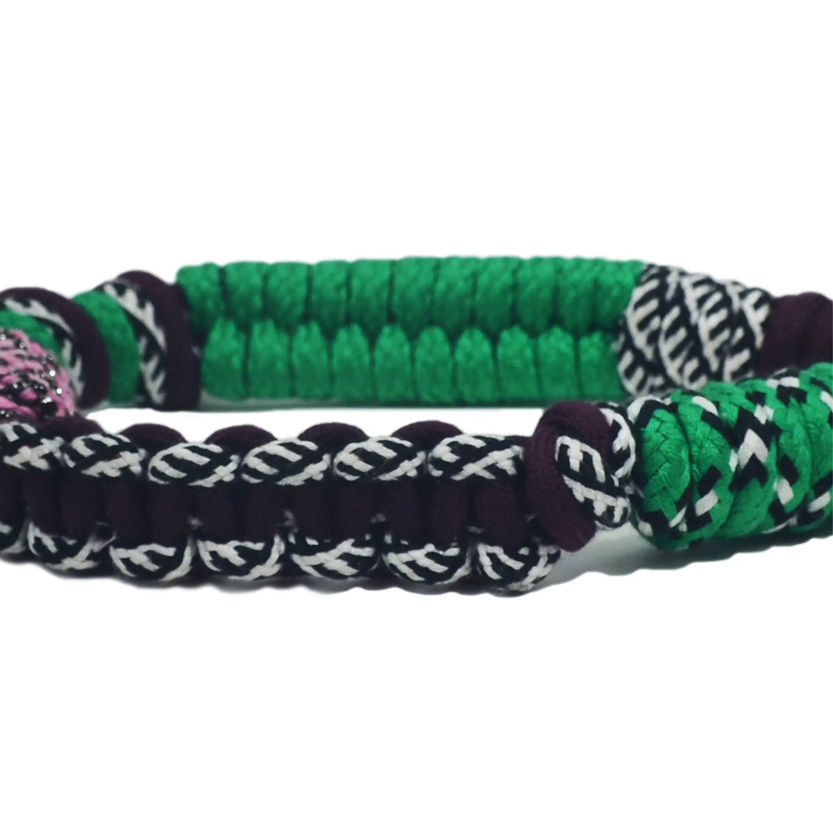 Close-up of Spica color braided texture on eco-friendly wrist strap